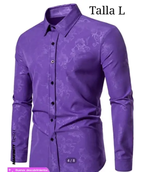Camisa Casual · Morado