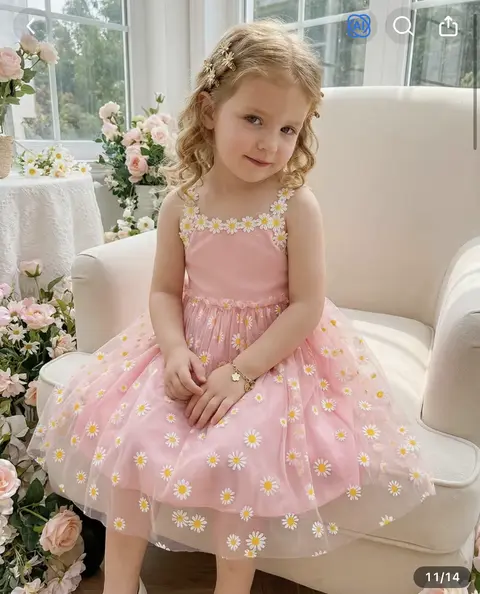 Vestido Girasoles · Rosa